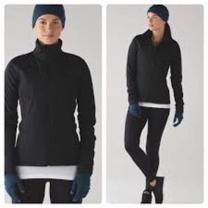 Lululemon black primaloft running jacket size 6